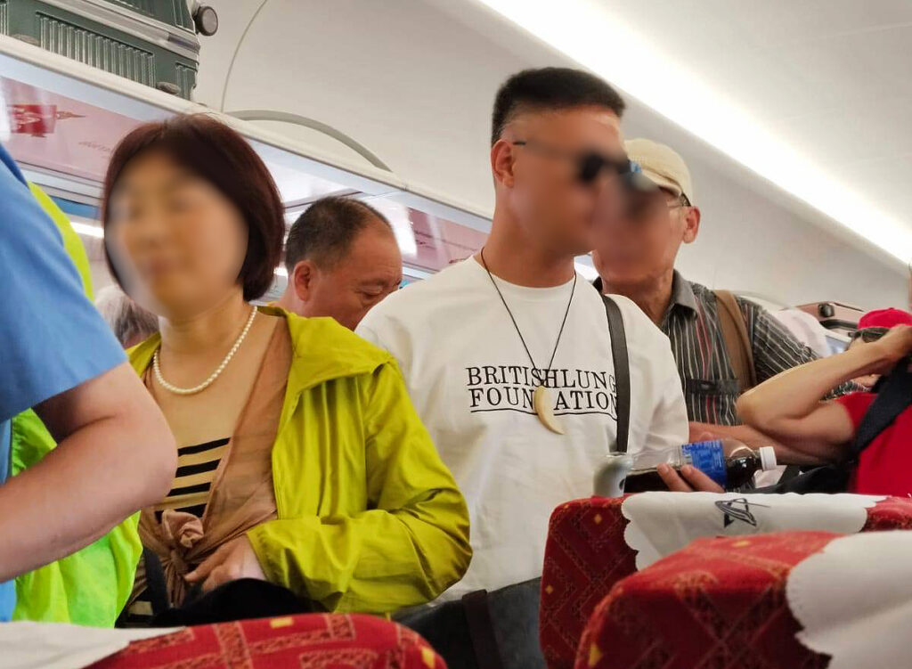 According to undercover investigators with Agent C Wildlife Initiative, staff at shops across Laos advise tourists to wear ivory or rhino horn jewelry purchased while traveling back to China via the railway. Image supplied by source.